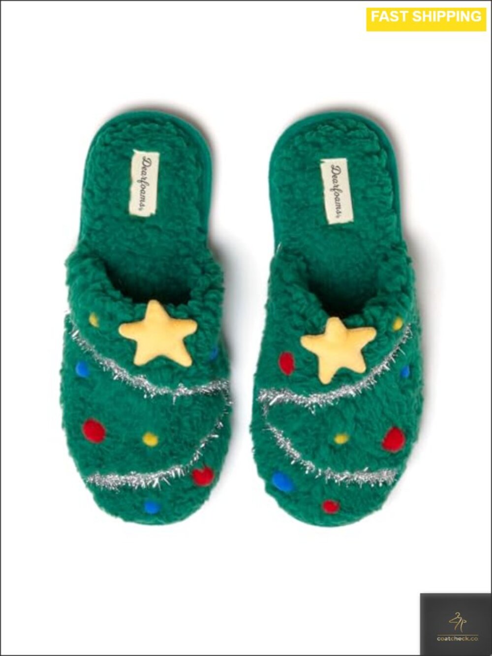 Ugly Sweater Closed Toe Scuff Slippers Memory Foam Rubber